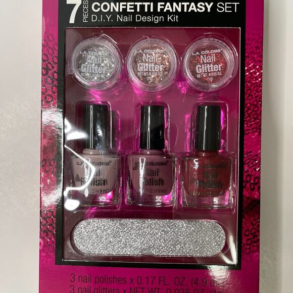L.A. Colors 7 pieces DIY Nail Design Kit NEW in box LA Colors - Picture 1 of 8